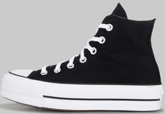 Converse Chuck Taylor Plataforma Negros Lona