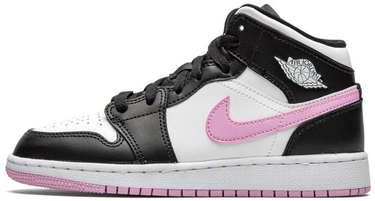 Jordan 1 Mid Black Light Artic Pink