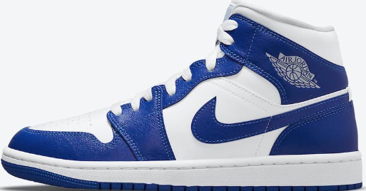 Jordan 1 Mid Bristles in Blue and White