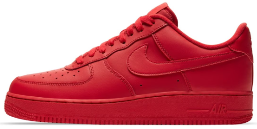 Air Force 1 Low Rojo Monocromático